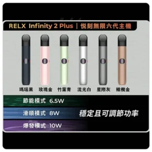 RELX Infinity 2 Plus 宙斯六代主機 升級版霧化桿｜大電量 智能體驗